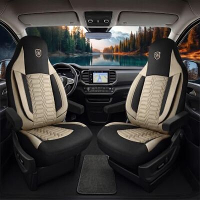 GIOVANNI BUTTI Housses de siège de camping-car compatibles avec Fiat Ducato, Citroën Jumper, Peugeot Boxer Ensemble de housses en tissu Lacoste pour sièges pilote, conducteur et passager GIOVANNI BUTTI Housses de siège de camping-car compatibles avec Fiat Ducato, Citroën Jumper, Peugeot Boxer Ensemble de housses en tissu Lacoste pour sièges pilote, conducteur et passager