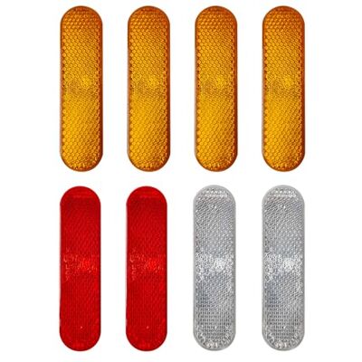 DHSBGWSX Lot de 8 réflecteurs pour camion Accessoires de moto Réflecteurs de remorque Réflecteurs arrière de moto Parfaits pour différents modèles de voiture (jaune, rouge, blanc) DHSBGWSX Lot de 8 réflecteurs pour camion Accessoires de moto Réflecteurs de remorque Réflecteurs arrière de moto Parfaits pour différents modèles de voiture (jaune, rouge, blanc)