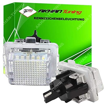 akhan-tuning KB413 Éclairage de plaque minéralogique Xenon blanc Plug & Play CanBus compatible avec C204 W204 S204 C117 W216 C218 W212 C207 S212 W447 akhan-tuning KB413 Éclairage de plaque minéralogique Xenon blanc Plug & Play CanBus compatible avec C204 W204 S204 C117 W216 C218 W212 C207 S212 W447