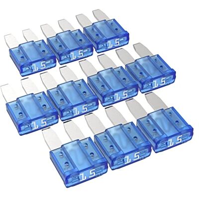 AUPROTEC Micro 2 Fusibles à lame MikrOTO II 5A 30A fusible enfichable d'automobile choix : 15A ampère bleu, 10 pcs AUPROTEC Micro 2 Fusibles à lame MikrOTO II 5A 30A fusible enfichable d'automobile choix : 15A ampère bleu, 10 pcs