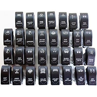 LED-Mafia Interrupteur à bascule pour voiture, bateau, voiture, camion, lumière 12 V 24 V (Air Ride – Up Master Down JJ64) LED-Mafia Interrupteur à bascule pour voiture, bateau, voiture, camion, lumière 12 V 24 V (Air Ride – Up Master Down JJ64)