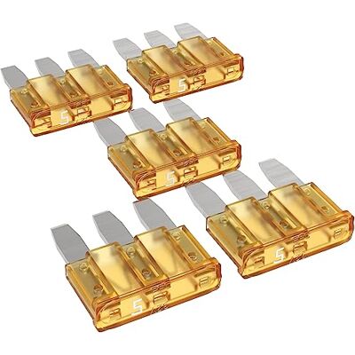 AUPROTEC Micro 3 Fusibles à lame MikrOTO III 5A 15A fusible enfichable d'automobile choix : 5A ampère châtain, 5 pcs AUPROTEC Micro 3 Fusibles à lame MikrOTO III 5A 15A fusible enfichable d'automobile choix : 5A ampère châtain, 5 pcs