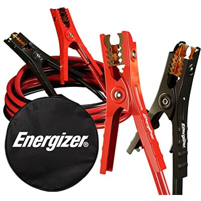 Energizer Jumper Cables for Car Battery, Heavy Duty Automotive Booster Cables for Jump Starting Dead or Weak Batteries with Carrying Bag Included (16-Feet (6-Gauge) Energizer Jumper Cables for Car Battery, Heavy Duty Automotive Booster Cables for Jump Starting Dead or Weak Batteries with Carrying Bag Included (16-Feet (6-Gauge)