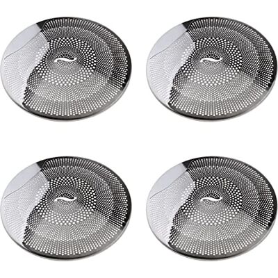 YINETTECH Lot de 4 cache-haut-parleurs de voiture compatibles avec Mercedes-Benz Classe E/C/GLC W213 W205 Accessoires d'intérieur de voiture en acier inoxydable argenté brillant YINETTECH Lot de 4 cache-haut-parleurs de voiture compatibles avec Mercedes-Benz Classe E/C/GLC W213 W205 Accessoires d'intérieur de voiture en acier inoxydable argenté brillant