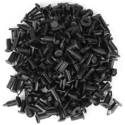 Akozon 100 pièces noir voiture pare-chocs garde-boue Rivets en plastique punaise Clips attaches carrosserie en plastique punaise Rivet Akozon 100 pièces noir voiture pare-chocs garde-boue Rivets en plastique punaise Clips attaches carrosserie en plastique punaise Rivet