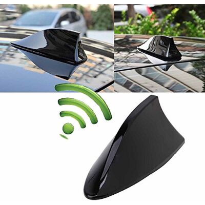Possbay , Antenne de voiture universelle en forme d'aileron de requin pour SUV, camion, camionnette, voiture (Noir) Possbay , Antenne de voiture universelle en forme d'aileron de requin pour SUV, camion, camionnette, voiture (Noir)