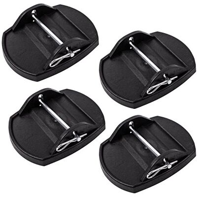 ProPlus Lot de 4 plaques de support pour sécuriser le support de manivelle pour camping-car ou caravane ProPlus Lot de 4 plaques de support pour sécuriser le support de manivelle pour camping-car ou caravane