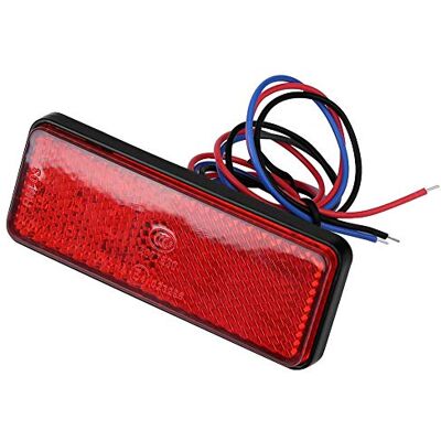 Tbest feux stop led,Lumière de frein de queue de moto, 12V 2.4W Moto universelle Scooter Cyclomoteur Rectangle LED Réflecteur feu de op Lampe Feu arrière Convient pour la plupart des motos(rouge) Tbest feux stop led,Lumière de frein de queue de moto, 12V 2.4W Moto universelle Scooter Cyclomoteur Rectangle LED Réflecteur feu de op Lampe Feu arrière Convient pour la plupart des motos(rouge)