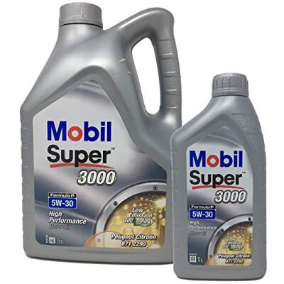 Mobil 1 Mobil Super 3000 Formula P, 5W-30, Lot de 6 litres Mobil 1 Mobil Super 3000 Formula P, 5W-30, Lot de 6 litres