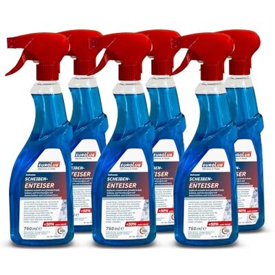 EUROLUB 813750 Lot de 6 vaporisateurs de dégivreur pour vitres 750 ml EUROLUB 813750 Lot de 6 vaporisateurs de dégivreur pour vitres 750 ml