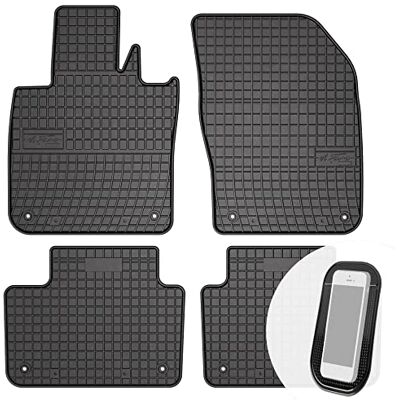 moto-MOLTICO Lot de 4 tapis de sol en caoutchouc pour Volvo V60 II à partir de 2018 moto-MOLTICO Lot de 4 tapis de sol en caoutchouc pour Volvo V60 II à partir de 2018