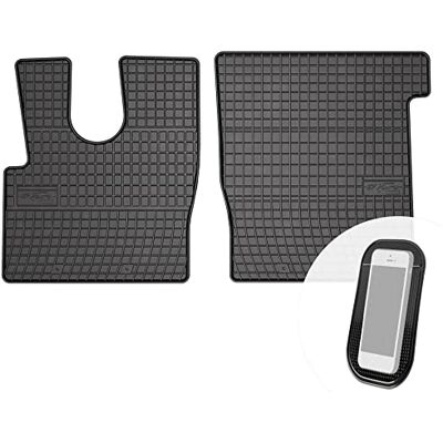 moto-MOLTICO Lot de 2 tapis de sol en caoutchouc pour voiture Ajustement parfait Convient pour DAF XF 106 Euro 6 à partir de 2014 moto-MOLTICO Lot de 2 tapis de sol en caoutchouc pour voiture Ajustement parfait Convient pour DAF XF 106 Euro 6 à partir de 2014