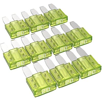 AUPROTEC Micro 2 Fusibles à lame MikrOTO II 5A 30A fusible enfichable d'automobile choix : 20A ampère jaune, 10 pcs AUPROTEC Micro 2 Fusibles à lame MikrOTO II 5A 30A fusible enfichable d'automobile choix : 20A ampère jaune, 10 pcs