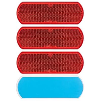 Your Day Mate Réflecteurs à Coller, 4 Pièces, Rouge, 111 x 38 mm, avec Marque d'Homologation E, Réflecteur de Sécurité pour Remorque, Caravane, Poteau, Œil de Chat Droite Gauche, Trailer Reflector, catadioptre Your Day Mate Réflecteurs à Coller, 4 Pièces, Rouge, 111 x 38 mm, avec Marque d'Homologation E, Réflecteur de Sécurité pour Remorque, Caravane, Poteau, Œil de Chat Droite Gauche, Trailer Reflector, catadioptre