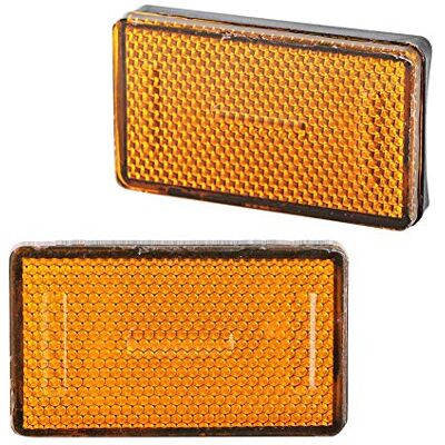 Terisass Catadioptre Rectangulaire Jaune, 2 Pcs Réflecteurs Signalisation Remorque Part pour K1200RS K1200GT R1200RT R1200GS R1200R R1200 GS Terisass Catadioptre Rectangulaire Jaune, 2 Pcs Réflecteurs Signalisation Remorque Part pour K1200RS K1200GT R1200RT R1200GS R1200R R1200 GS