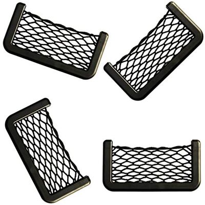 gexuamz Filet de Rangement de Coffre Voiture 4 Pièces Organisateurs Sac Pocket Organizer de Voiture 15 x 8 cm Filet de Stockage Voiture Sac avec Maille élastique pour Téléphone Portable. gexuamz Filet de Rangement de Coffre Voiture 4 Pièces Organisateurs Sac Pocket Organizer de Voiture 15 x 8 cm Filet de Stockage Voiture Sac avec Maille élastique pour Téléphone Portable.