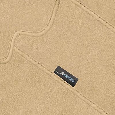 Petex Planet Tapis de voiture de qualité supérieure Coupe arrière beige 1 pièce Petex Planet Tapis de voiture de qualité supérieure Coupe arrière beige 1 pièce