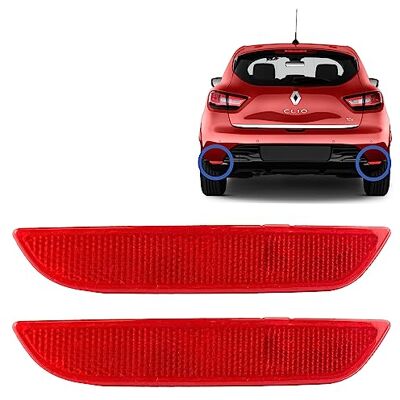 STARKIT PERFORMANCE 2 catadioptres compatibles pour Clio 4 (2012-2020) RÉFLECTEURS ARRIÈRE GAUCHE + DROIT Pare-chocs arrière 265659650R 265605789R STARKIT PERFORMANCE 2 catadioptres compatibles pour Clio 4 (2012-2020) RÉFLECTEURS ARRIÈRE GAUCHE + DROIT Pare-chocs arrière 265659650R 265605789R