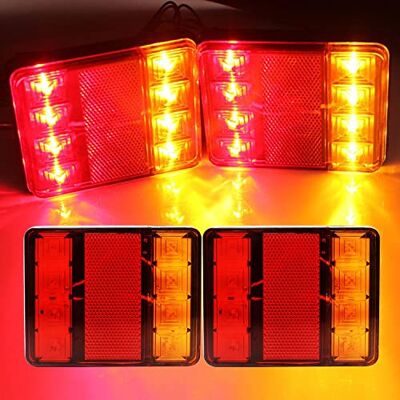 JJ1 2x 12V Feux Arrière de Remorque Universel 4 Fonctions pour Caravane Camion Remorque Fourgon Camper JJ1 2x 12V Feux Arrière de Remorque Universel 4 Fonctions pour Caravane Camion Remorque Fourgon Camper
