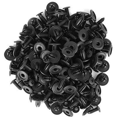 KIMISS 100 Pcs Voiture Rivets en plastique 6mm Gat Dia Fixation Garde-boue Bumper Push Pin Clip AP KIMISS 100 Pcs Voiture Rivets en plastique 6mm Gat Dia Fixation Garde-boue Bumper Push Pin Clip AP