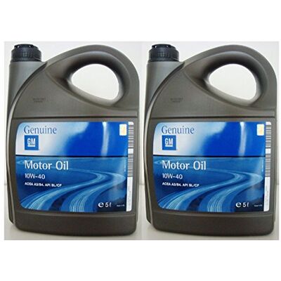 Opel General Motor oil semi-synthétique 10w40 ACEA A3/B4 API SL/CF 2 bidons de 5L = 10L Opel General Motor oil semi-synthétique 10w40 ACEA A3/B4 API SL/CF 2 bidons de 5L = 10L