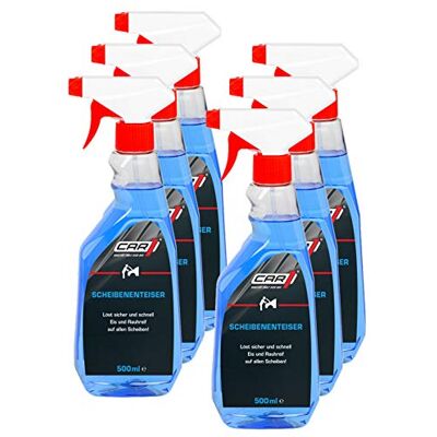 Koopmann Car1 Lot de 6 dégivreurs de pare-brise pour pare-brise arrière, vitre arrière, rétroviseur extérieur, pour l'hiver 500 ml Koopmann Car1 Lot de 6 dégivreurs de pare-brise pour pare-brise arrière, vitre arrière, rétroviseur extérieur, pour l'hiver 500 ml