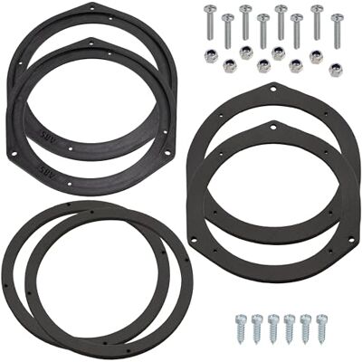 AERZETIX Kit de 2 Adaptateurs/supports de haut-parleurs Ø165 mm portière avant/arrière compatible avec Fiat 500 Panda Punto Grande Ducato Opel Astra Peugeot Boxer Dacia Dokker Lodgy Sandero AERZETIX Kit de 2 Adaptateurs/supports de haut-parleurs Ø165 mm portière avant/arrière compatible avec Fiat 500 Panda Punto Grande Ducato Opel Astra Peugeot Boxer Dacia Dokker Lodgy Sandero