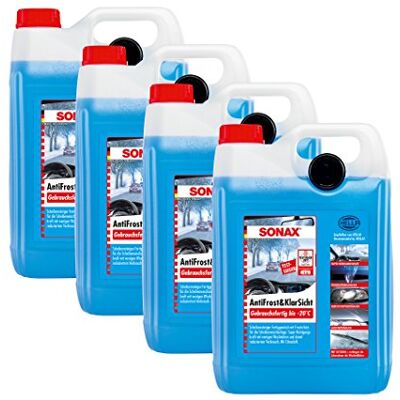 SONAX 20 l 20 litres d'antigel anti-gel et transparent prêt à l'emploi jusqu'à -20 °C SONAX 20 l 20 litres d'antigel anti-gel et transparent prêt à l'emploi jusqu'à -20 °C