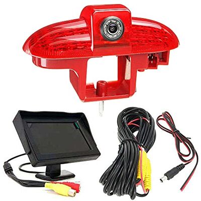 Dynavsal Écran couleur TFT LCD 4,3" + feu stop caméra de recul de rechange pour Opel Vivaro Surf Concept/Life/Movano X70 Kasten/Vauxhall/Combo/Nissan Interstar/Primastar/Renault Master 2 II/Trafic Dynavsal Écran couleur TFT LCD 4,3" + feu stop caméra de recul de rechange pour Opel Vivaro Surf Concept/Life/Movano X70 Kasten/Vauxhall/Combo/Nissan Interstar/Primastar/Renault Master 2 II/Trafic