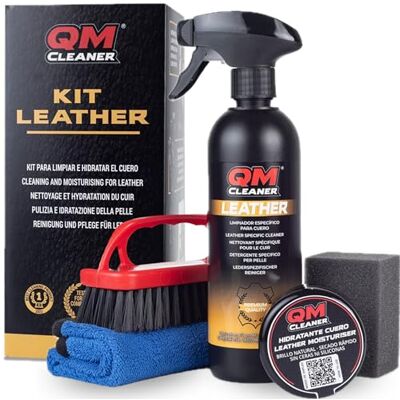 QM Cleaner Kit de Produit Nettoyage Voiture Interieur et Entretien Cuir. Apc nettoyant Voiture. Entretien et Nettoyage Cuir Voiture Comprend nettoyant, Lait Cuir hydratante, Chiffon et Brosse QM Cleaner Kit de Produit Nettoyage Voiture Interieur et Entretien Cuir. Apc nettoyant Voiture. Entretien et Nettoyage Cuir Voiture Comprend nettoyant, Lait Cuir hydratante, Chiffon et Brosse
