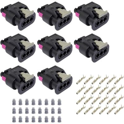 Young Wolf Le remplacement de la prise de connexion du capteur de stationnement à 3 broches 8pcs 4f0973703 est compatible avec le connecteur de la prise Volkswagen Pigtail avec joint de terminal. Young Wolf Le remplacement de la prise de connexion du capteur de stationnement à 3 broches 8pcs 4f0973703 est compatible avec le connecteur de la prise Volkswagen Pigtail avec joint de terminal.