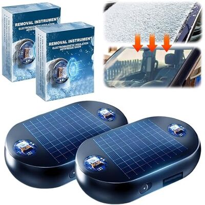 GINGER TECH Dispositif électromagnétique pour déneigement de voiture, accessoires d'hiver de voiture, anti-gel électromagnétique pare-brise enlèvement de neige, dégivreur efficace pour vitre de fenêtre (noir) GINGER TECH Dispositif électromagnétique pour déneigement de voiture, accessoires d'hiver de voiture, anti-gel électromagnétique pare-brise enlèvement de neige, dégivreur efficace pour vitre de fenêtre (noir)