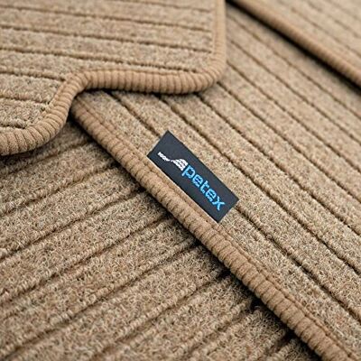 Petex Jona Tapis de voiture de qualité supérieure Coupe arrière beige 1 pièce Petex Jona Tapis de voiture de qualité supérieure Coupe arrière beige 1 pièce