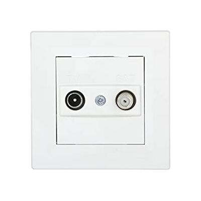Schneider Electric eph3400121 prise TV/SAT Final, blanc Schneider Electric eph3400121 prise TV/SAT Final, blanc