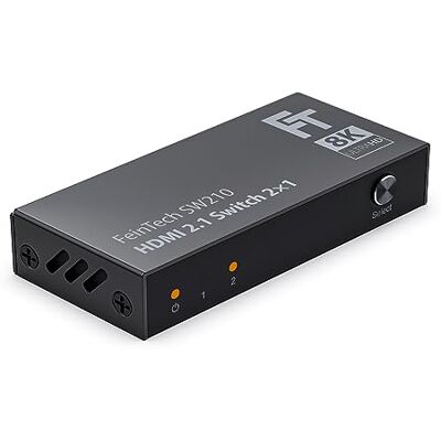 FeinTech SW210 Commutateur HDMI - Prend en charge HDMI 2.1, 8K, 4K, Métal FeinTech SW210 Commutateur HDMI - Prend en charge HDMI 2.1, 8K, 4K, Métal