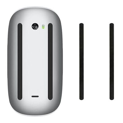 kwmobile Patin pour souris compatible avec Apple Magic Mouse 1/2 Pied de souris de remplacement autoadhésif en caoutchouc souple noir kwmobile Patin pour souris compatible avec Apple Magic Mouse 1/2 Pied de souris de remplacement autoadhésif en caoutchouc souple noir