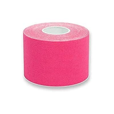 GIMA Ruban de Kinésiologie Ultra Adhésif, Hypoallergénique Imperméable et Élastique jusqu'à 160%, Epaisseur 0.48 mm, Dimensions : 5 m x 5 cm, Couleur Rose, pour Sports et Physiothérapie, 1 Rouleau GIMA Ruban de Kinésiologie Ultra Adhésif, Hypoallergénique Imperméable et Élastique jusqu'à 160%, Epaisseur 0.48 mm, Dimensions : 5 m x 5 cm, Couleur Rose, pour Sports et Physiothérapie, 1 Rouleau
