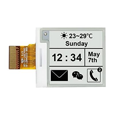 Waveshare 1.54 Inch E-paper Raw Display Panel V2 200x200 Resolution 3.3V E-Ink Electronic Paper Screen without PCB with Embedded Controller Support Partial Refresh,Communicating via SPI interface Waveshare 1.54 Inch E-paper Raw Display Panel V2 200x200 Resolution 3.3V E-Ink Electronic Paper Screen without PCB with Embedded Controller Support Partial Refresh,Communicating via SPI interface