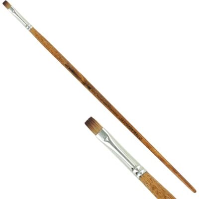 KUM 5125511 Wood Line Pinceau plat pour acrylique et huile Taille 6 Pour artiste, artiste KUM 5125511 Wood Line Pinceau plat pour acrylique et huile Taille 6 Pour artiste, artiste