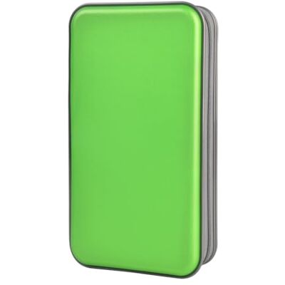 alavisxf xx Étui de rangement pour CD, 96 compartiments en plastique rigide, étui de rangement portable à fermeture éclair pour voiture, maison, voyage (96 capacités, vert) alavisxf xx Étui de rangement pour CD, 96 compartiments en plastique rigide, étui de rangement portable à fermeture éclair pour voiture, maison, voyage (96 capacités, vert)
