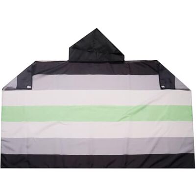 AZ FLAG Cape LGBT Fierté agenre 150x90 cm Genderqueer Polyester Léger Usage intérieur Cape de supporter bords cousus et finition légère AZ FLAG Cape LGBT Fierté agenre 150x90 cm Genderqueer Polyester Léger Usage intérieur Cape de supporter bords cousus et finition légère