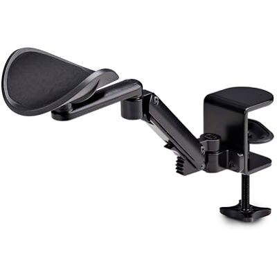 StarTech .com Accoudoir réglable pour bureau Support ergonomique pour bras/coude Rotation à 360 degrés Installation sans perçage StarTech .com Accoudoir réglable pour bureau Support ergonomique pour bras/coude Rotation à 360 degrés Installation sans perçage