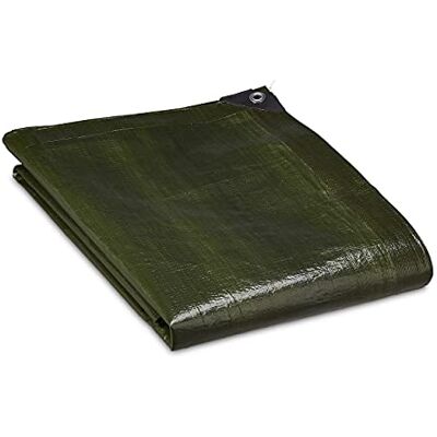 Relaxdays Bâche 140g/m², Couverture avec œillets, étanche, indéchirable, Protection en PE, 2 x 3 m, Vert Relaxdays Bâche 140g/m², Couverture avec œillets, étanche, indéchirable, Protection en PE, 2 x 3 m, Vert
