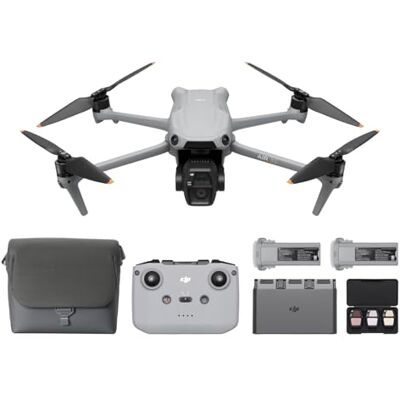 DJI Bundle Fly More Air 3S (RC-N3), drone 4K à double caméra, 3 batteries Caméra grand-angle CMOS 1" et télécaméra moyenne, vidéo HDR 4K/60 ips, détection d’obstacles omnidirectionnelle, vol prolongé DJI Bundle Fly More Air 3S (RC-N3), drone 4K à double caméra, 3 batteries Caméra grand-angle CMOS 1" et télécaméra moyenne, vidéo HDR 4K/60 ips, détection d’obstacles omnidirectionnelle, vol prolongé
