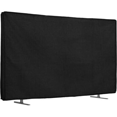 kwmobile Housse écran TV compatible avec 24" TV Protection d'écran télévision en lin noir kwmobile Housse écran TV compatible avec 24" TV Protection d'écran télévision en lin noir