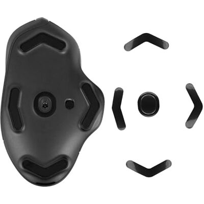 kwmobile Patin pour souris compatible avec Logitech G604 LIGHTSPEED Pied de souris de remplacement autoadhésif en caoutchouc souple noir kwmobile Patin pour souris compatible avec Logitech G604 LIGHTSPEED Pied de souris de remplacement autoadhésif en caoutchouc souple noir
