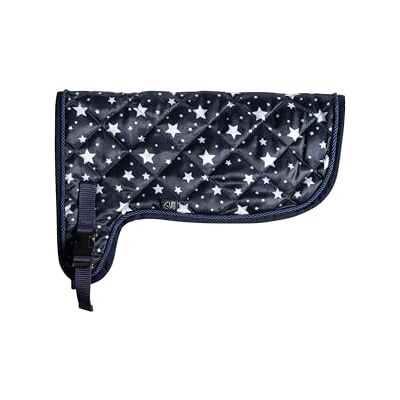 HKM Hobby Horsing Print Couverture bleue marine avec dessin d'étoiles Taille unique HKM Hobby Horsing Print Couverture bleue marine avec dessin d'étoiles Taille unique
