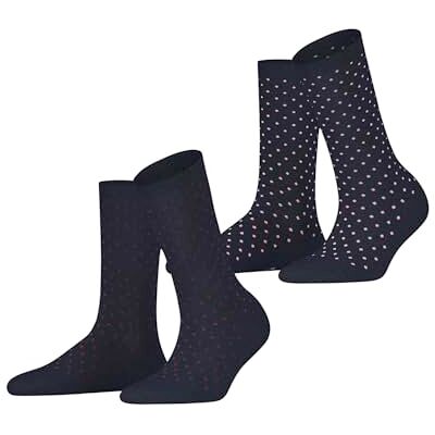 ESPRIT femme Fine Dot 2-Pack chaussettes respirantes coton fines renforcées douces couture plate aux orteils motif fantaisie à pois multipack 2 paires ESPRIT femme Fine Dot 2-Pack chaussettes respirantes coton fines renforcées douces couture plate aux orteils motif fantaisie à pois multipack 2 paires