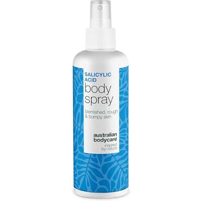 Australian Bodycare Spray d'acide salicylique contre les boutons, la peau impure et les pores obstrués, avec 2 % d'acide salicylique et glycolique pour un nettoyage en profondeur des pores Australian Bodycare Spray d'acide salicylique contre les boutons, la peau impure et les pores obstrués, avec 2 % d'acide salicylique et glycolique pour un nettoyage en profondeur des pores