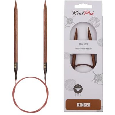 KnitPro Ginger Aiguilles Circulaires Bouleau 40cm - Aiguilles à Tricoter KnitPro Ginger Aiguilles Circulaires Bouleau 40cm - Aiguilles à Tricoter